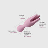 Svakom Nymph Multi Functions Foreplay Clitoral Vibrator Clit Ticklers and Pulsators